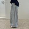 YOJIA Girls' Stylish Loose Straight-Leg Sweatpants for Spring and Autumn 2026
