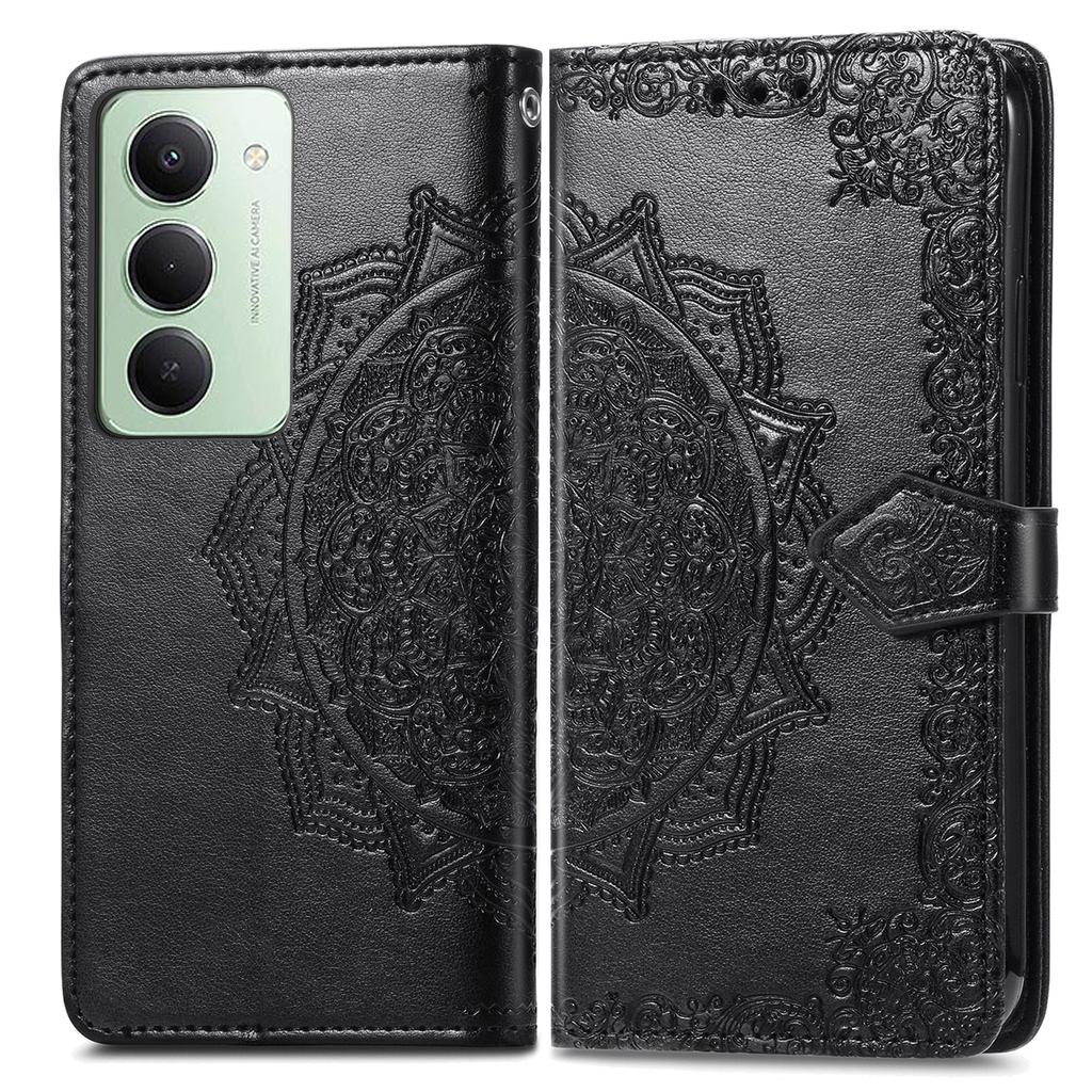For Xiaomi Redmi 15 5G (Global) (169mm) Case Wallet Mandala Flower Leather Phone Cover Stand View