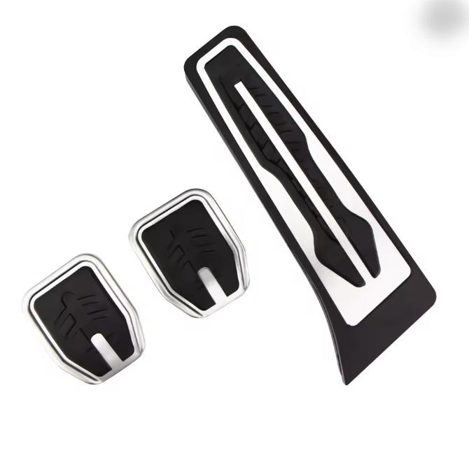 LHD Gas Bränsle Broms Fotstöd Pedalplatta Pad för BMW X5 X6 F15 F16 E70 E71 E72 Bilpedaler Tillbehör