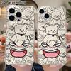 Phone Case: 2D Flat Suitable for iPhone 18 17 16 15 14 13 Pro, Transparent Four Corner Protective Case, Laughing Emoji, Christmas and Halloween Gift