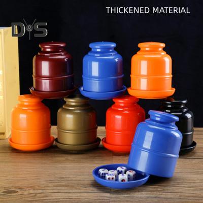 1 Set Dice Cup with 5 Dot Dice Heavy Duty Manual Shaker Cup Bar Party KTV Gambling Drinking Board Game Casino Equipment