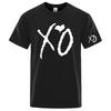 XO The Weeknd Unisex T-Shirt Amerikanisches Unisex Vintage Gewaschen Vielseitig Herren Oberteil Für Den Alltag Streetwear T-Shirt