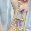 Lingyin Fulu Xiangling Purple Gradual Change Floating Paint Gourd Pearl Bell Pendant Bag Trailer Hanging Scenic Merchandise