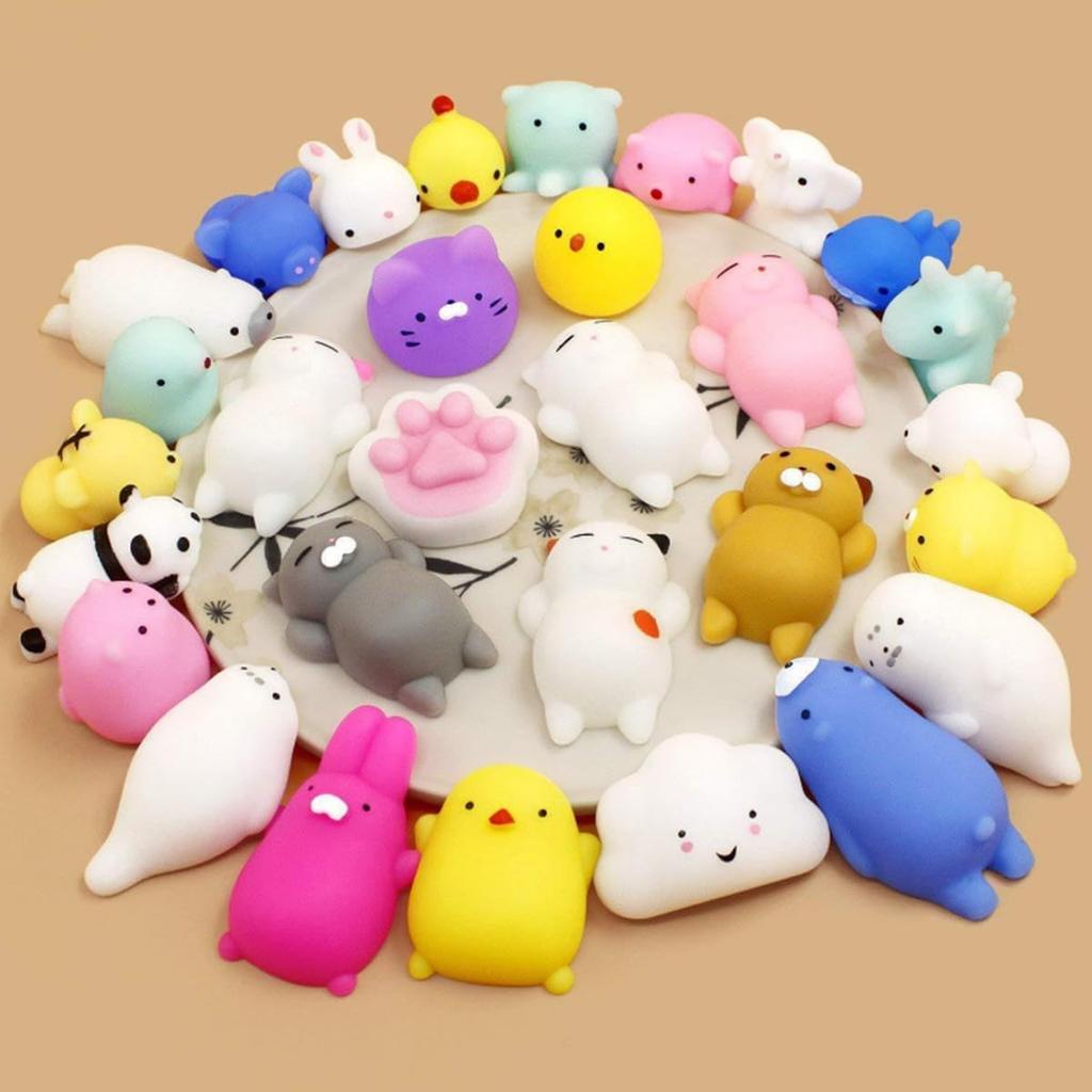 Squeeze Toy Set Squeeze Stimulating Toy Stress Raffle Randomly Unisex 33-Piece - Toys, Set, Relief, Fun, Popular, Exhibition, Prize, Children's Day,