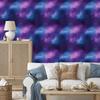 Watercolor Galaxy Wallpaper Blue, Violet, Indigo and Navy Blue 50x1000