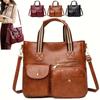 Fashionable Retro Tote Bag, Multi-compartment Shoulder Bag, Large Capacity Crossbody Bag, Daily Commuting, Travel Handbag, Work Bag, Backpack