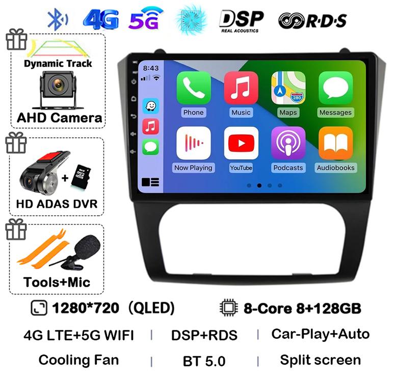 Android 14 Carplay+Auto WIFI+4G BT Car Radio Stereo For Nissan Altima Teana 2008 2009 2010 2011 2012 Multimedia Video Player GPS