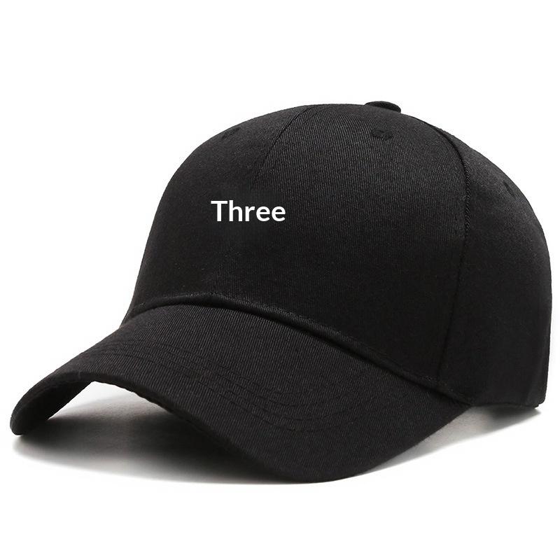 Hat Trendy Simple Three Horizontal Bars Summer Baseball Men Women'S Fashion Leisure Sunshade Cap