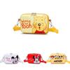 Kids Pvc Cute Animal Shoulder Bag With Top Zipper For School And Outings