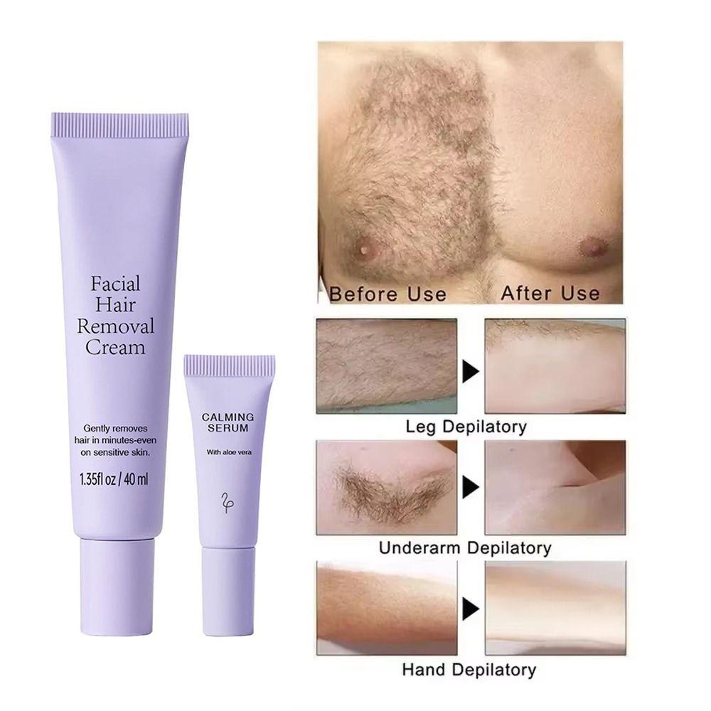 Non-irritating Hair Inhibitor Cream Nourish Depilatory Cream  Protect Pores