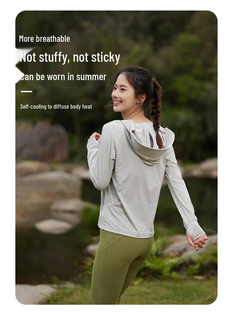 Ultra Cool Ice Silk Sun Protection Jacket - Breathable, UV Shielding for Women & Men with Large Brim - Perfect for Outdoor Summer Wear