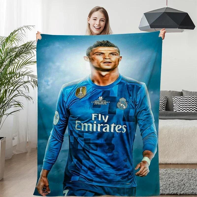 Fleece Blanket Sofa Winter Warm C-Cristiano Ronaldo Knee Bed Camping Flannel Fluffy Soft Blankets King Size Microfiber Bedding