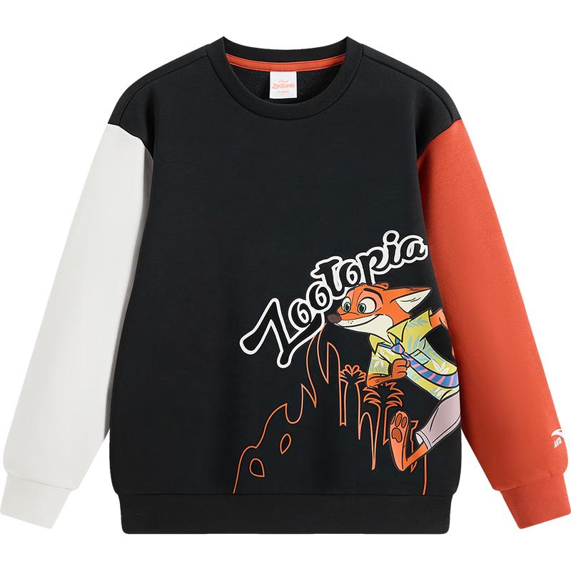 Anta Kids Boys  Zootopia 2026 Spring Pullover Sweatshirt 165