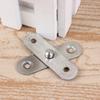 2set 360 Degree Hidden Hinges For Doors Stainless Steel Upper Lower Hinge Door Pivot Hinge Hardware Tool Furniture Fittings Loop