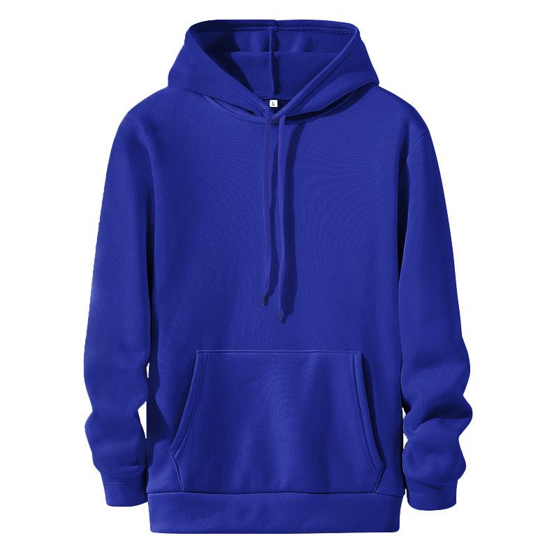 New Solid Color Men's Fashion Autumn and Winter Sweater Casual Hoodie Hooded Sweatshirt