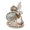 Solar Angel Statue Light Sculpture Garden Light Decorative Outdoor Fairy Statue Light Waterproof Resin for Garden Decor