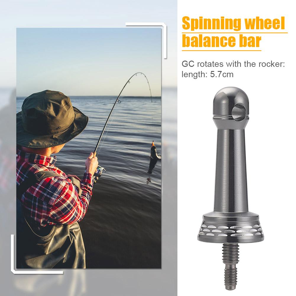 Metal Spinning Reel Stand Balance Lightweight Spinning Wheel Balance Bar Portable  Wear-Resistant Outdoor Accessories