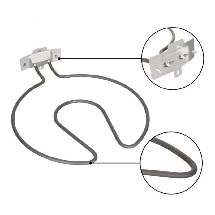 Heating Part Replacement Electric Tube Heating Pipe Metal Texture Replacement Grills Heating Rod for 20602108 20602109