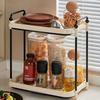 Simple Multi-Layer Storage Rack Stepped Space-Saving Water Cup Storage Rack Durable Sideboards Kitchen Storage