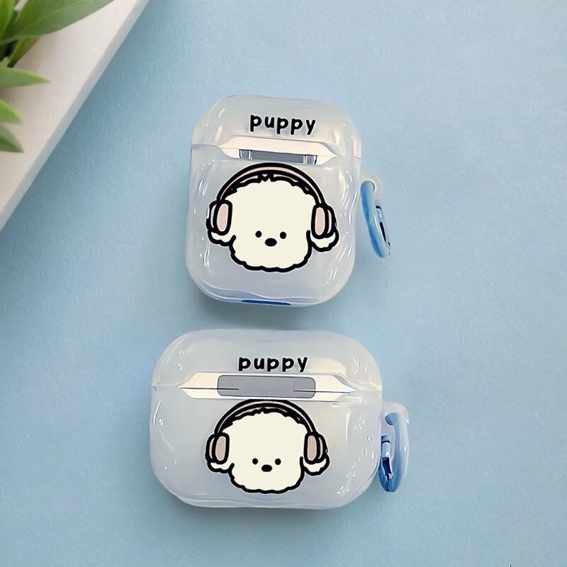AirPods 4 Cute Dog Design TPU Protective Case