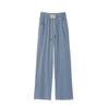 Washed Tencel Jeans Women's Spring Thin High Waist Straight Wide Leg Pants New Loose Casual Sickle Pants