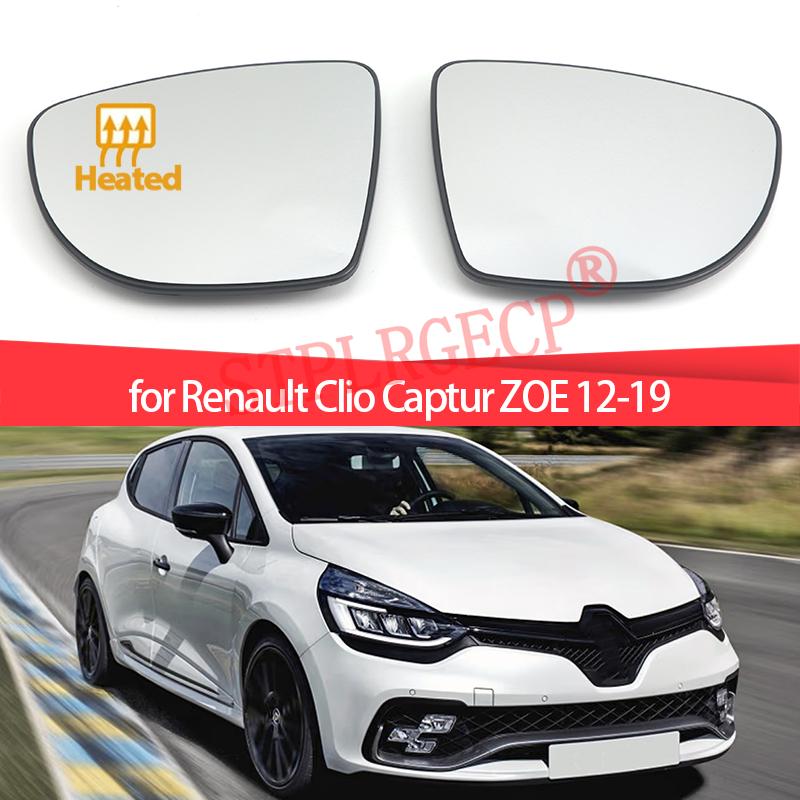 For Renault Clio Captur ZOE 2012-2019 Left or Right Door Side Wing Clear Mirror Glass Heated Rear View Replacement