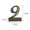 1PCS Relief Metal House Number with Magnet 5.8*4.5cm Door Number Apartment Door Numbers for Outdoor Hotel Home Mail Box Label