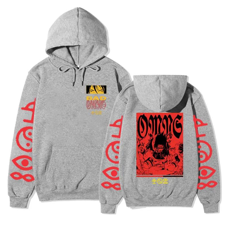 Bad Omen Tour Oversized Cotton Fleece Hoodie Men Women's Stylish New Gothic Harajuku Sweatshirt Streetwear Long Sleeve Tops