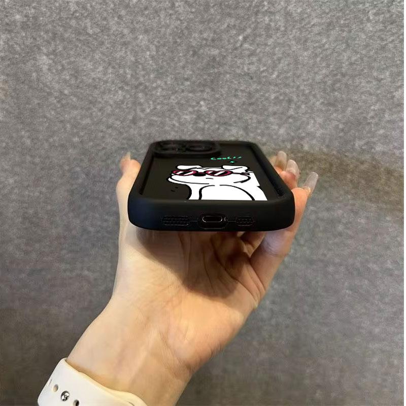 Funny Puppy Pattern Phone Case for iPhone 15 Pro Max 14 13 12 11 XS XR X 7 8 Plus SE 3 2022 Shockproof Soft Bumper Protective