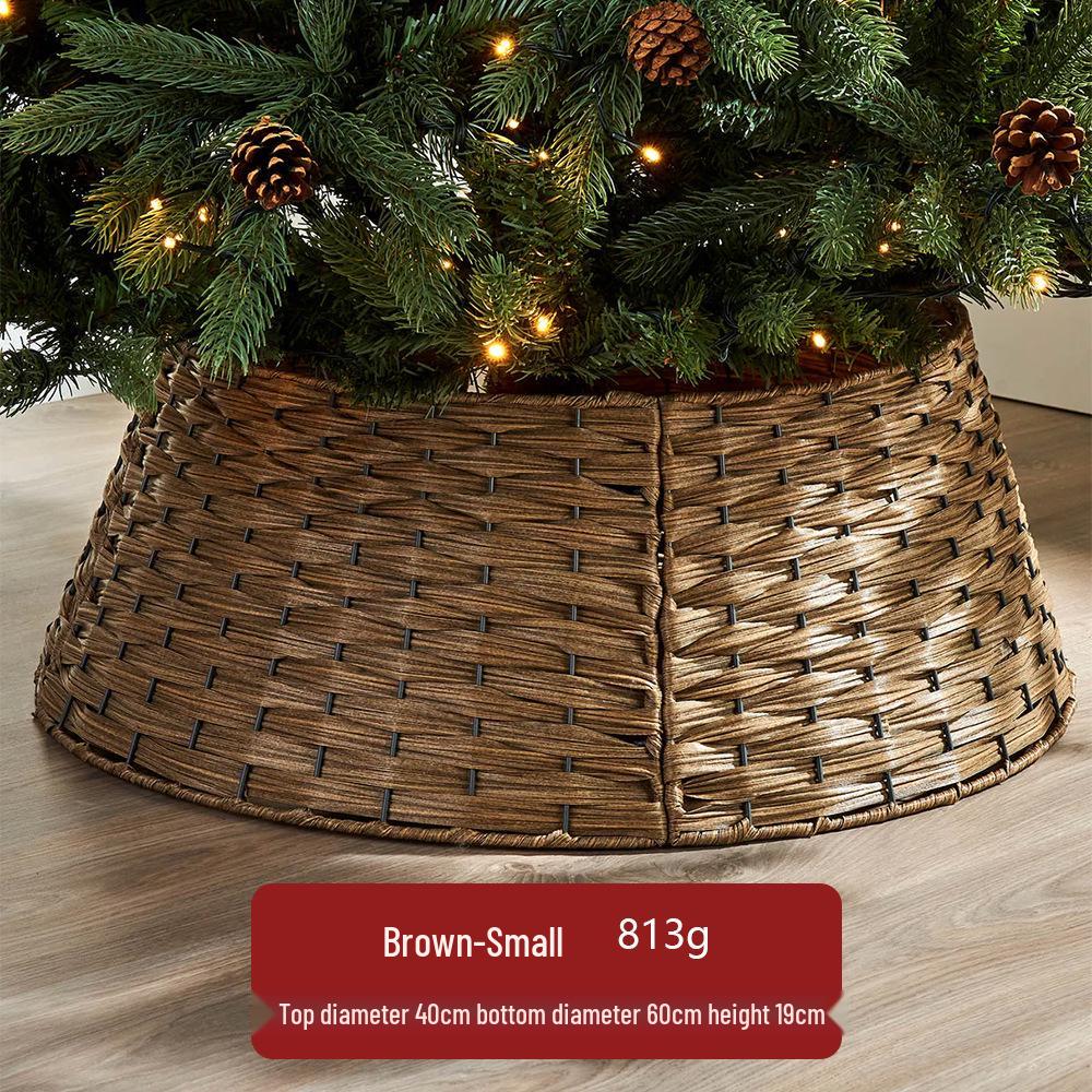 

Плетеная вручную корзина-юбка для рождественской елки