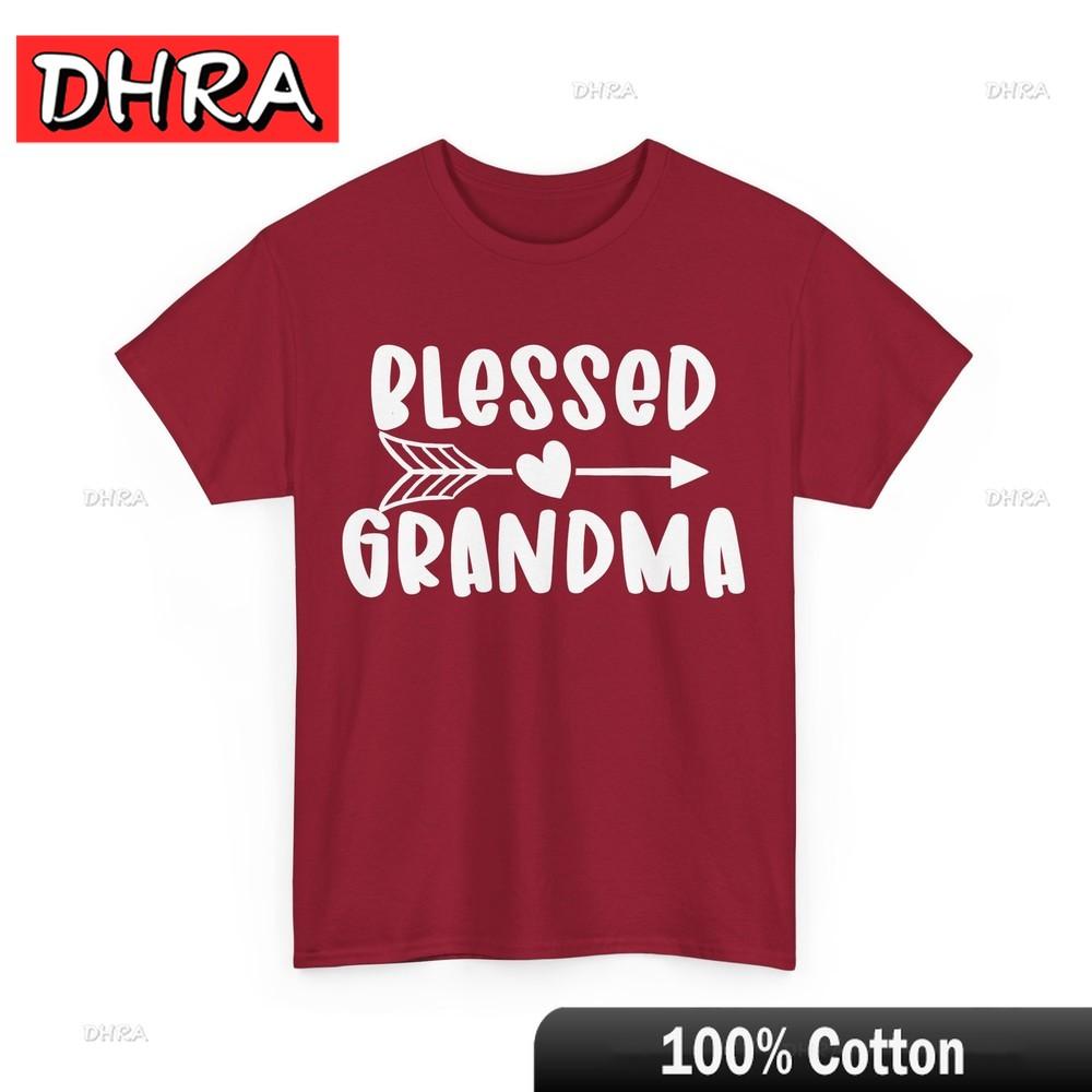 Grandma Shirt Blessed Grandma Grandmother Granny Women Cute Shirt Tshrits Women Chic Comfy TShirt Streetwear Back To School