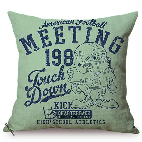 1986S Vintage Motorcycle Style Cushion Cover Letter Poster Cool Punk Cartoon Decorative Linen Car Sofa Throw Pillow Case Cojines