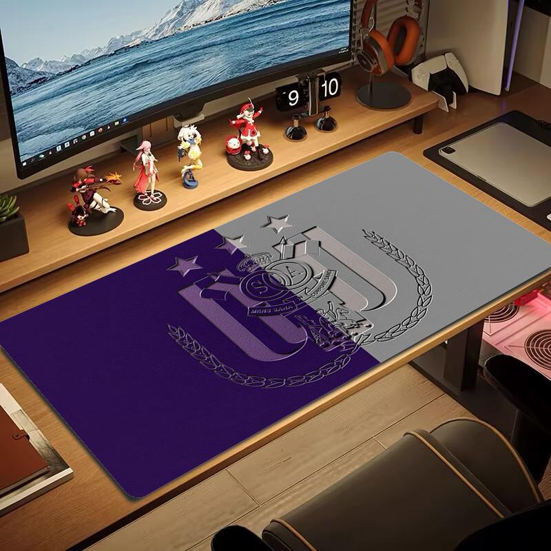 Rsc Anderlecht Mouse Pad Large Gaming Table Cushion Nonslip Laptop Tablet Big Mousepad Xxl Mat Mini Pc Playmat With Lock Edge