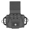 IFAK Pouch Supplies Bag Rapid Deployment First Aid Kit Molle Two-Pieces System Med Roll Carrier Attached to Belt Vest Panels