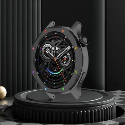 Metal Bezel Ring Metal Protector Watch Case Strap Cover Tempered Glass Screen Protector Watch Bezel Shell for Xiaomi Watch S4/S3