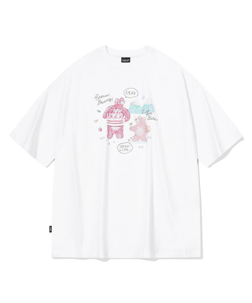 CPGN STUDIO Dtp Cake Bear Short Sleeve T-Shirt White