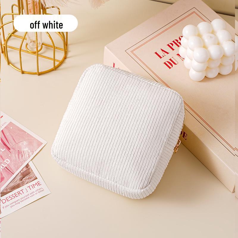 Portable Large Capacity Storage Bag for Menstrual Pads, Cables, and Makeup