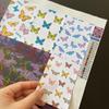 60 Pieces Diamond Painting Release Paper Butterfly Style Single Side Release Sheets Decorative Paper Cover Replacements for 5D Diamond Art Tool