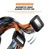 Geflochtenes Solo Loop-Armband aus Nylon für Apple Watch Band Ultra2 49 mm 9 8 7 41 mm Metall-Magnetarmband 45 mm 6 5 4 SE 44 mm verstellbarer elastischer iWatch-Gurt