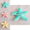 Plush Starfish Keychain Plush Toy Decorative Pendant For Kid And Teens