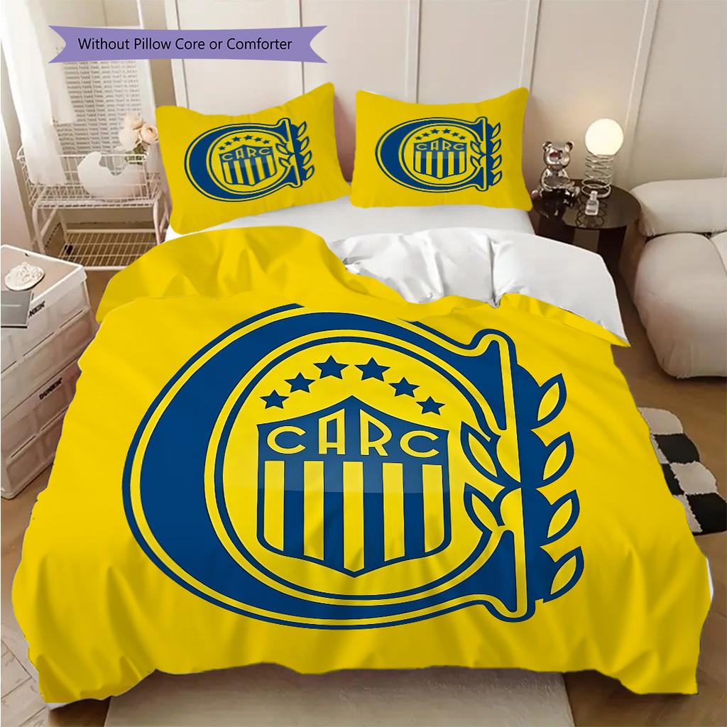 Rosario Central Pattern Bedding Quilt Set Quilt Cover Pillowcase Home Decoration Birthday Gift (1 * duvet cover + 2 * pillowcase, without core)