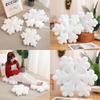 White Cartoon Snowflake Plush Girl Office Nap Pillow Cushion Decoration Doll