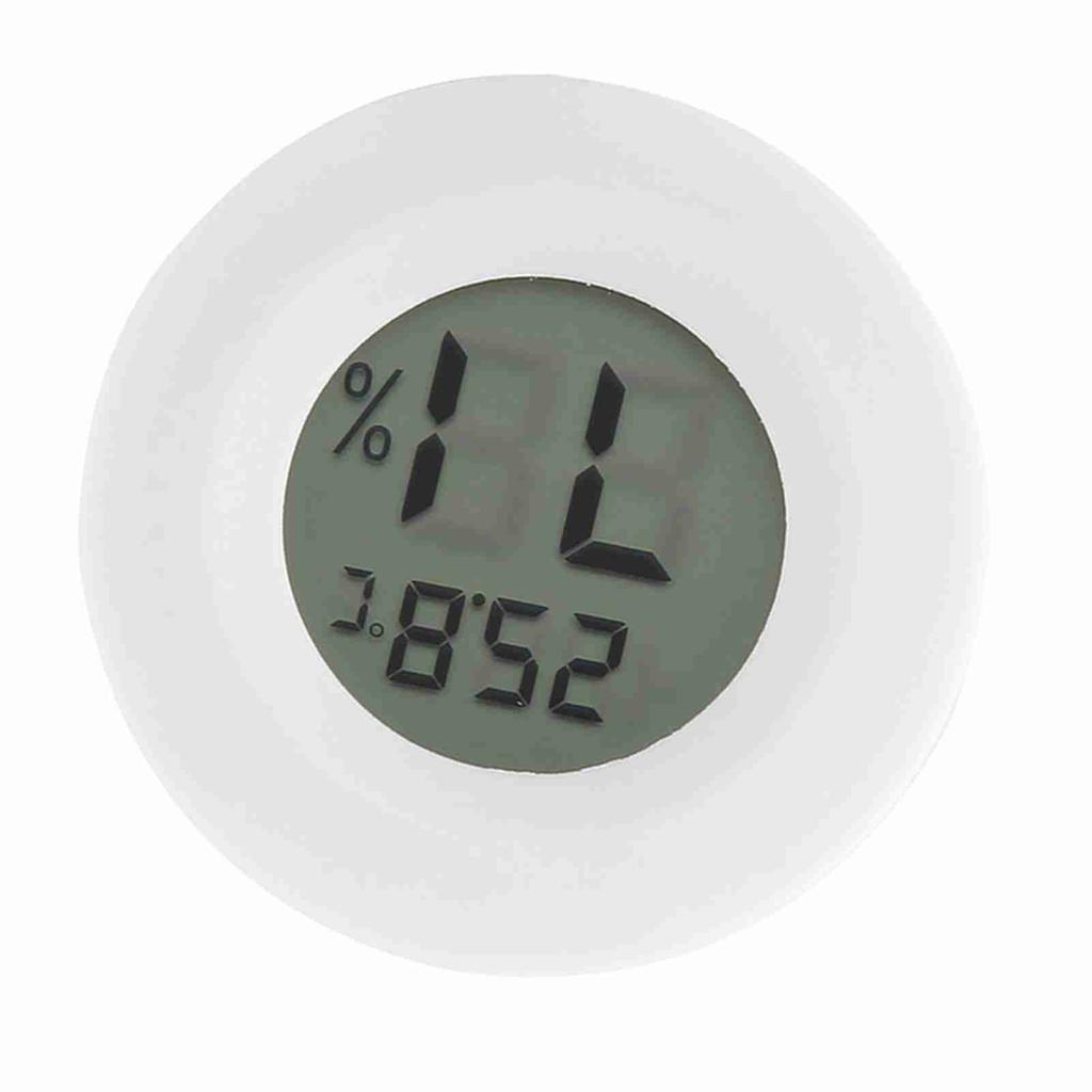   Digital LCD Thermometer Hygrometer Round Shape Temperature Humidity Meter for Reptile