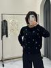 Spring MIU Series Slim Wool Bow Jacquard Cardigan