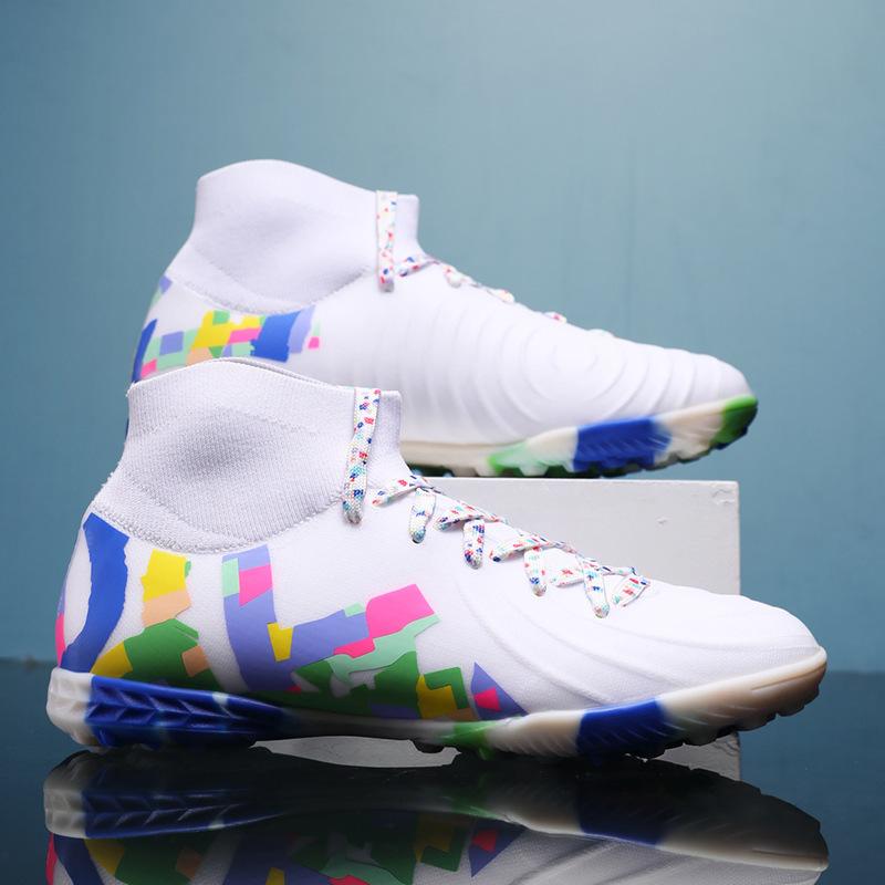 Manufacturer Professional Competition Indoor New GX Moon Fury Assassin High-top Broken Nails Men's and Women's Football Shoes