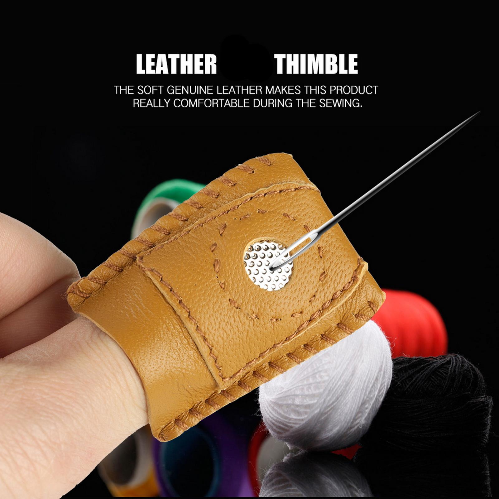 

2 шт. набор из кожи большого размера с металлическим наконечником для ручного рукоделия