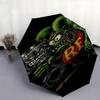 1pc Rat Fink Automatic Open/Close Umbrella with 8 Rib Windproof Canopy,Compact & Portable Travel Umbrella,10253