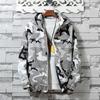 Mens  Winter Zip Camouflage Long Sleeve Pocket Sport Hoodies Jacket Coat