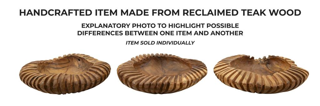 Tablett Geris Teak Cm Ø 35X7