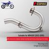Stainless Steel Front Exhaust Pipe for 2013-2015 WR450F - Easy, Non-Destructive Installation